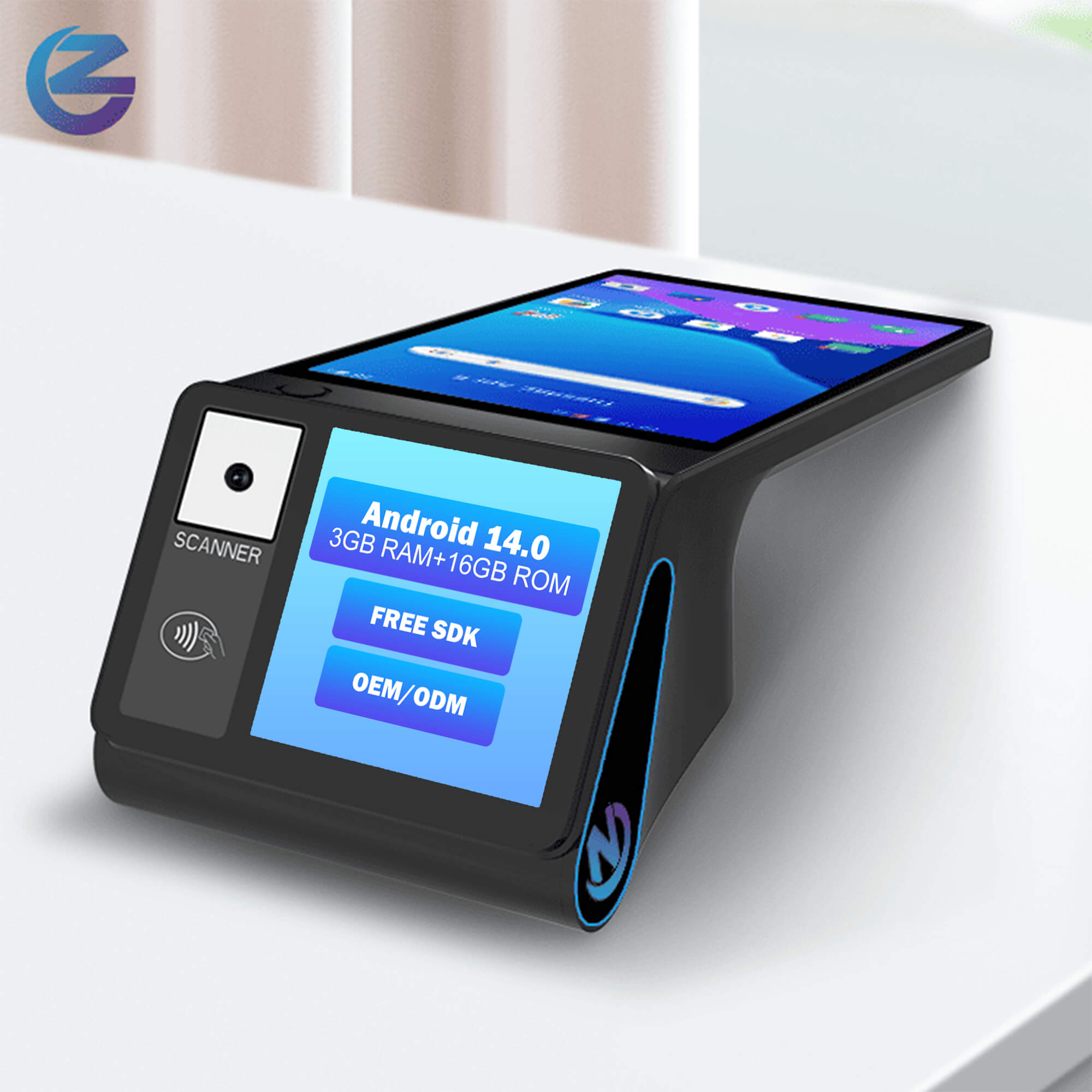Pos Terminal Android - Android 14.0 Çift Ekranlı 8 İnç