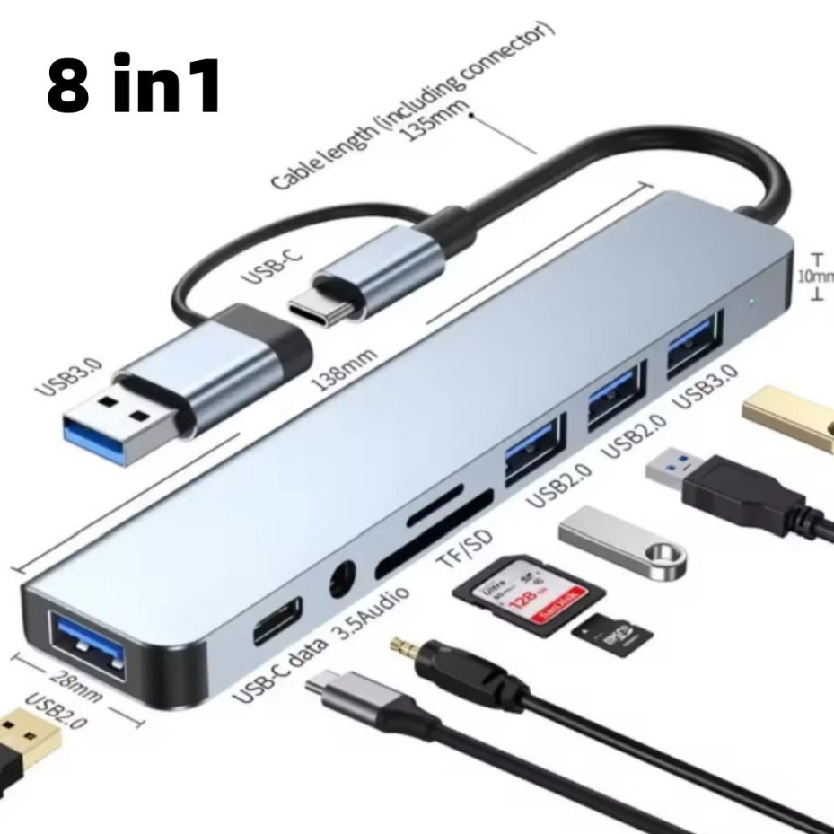 5/7/8 inç 2 USB-C Hub, 3.0 SD/ - Office Xp incelemesi ve fiyatı