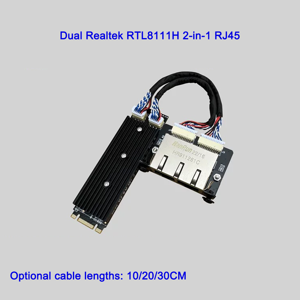 Endüstriyel M.2 B+M Key Çift P - Gigabit Network Card incelemesi ve fiyatı