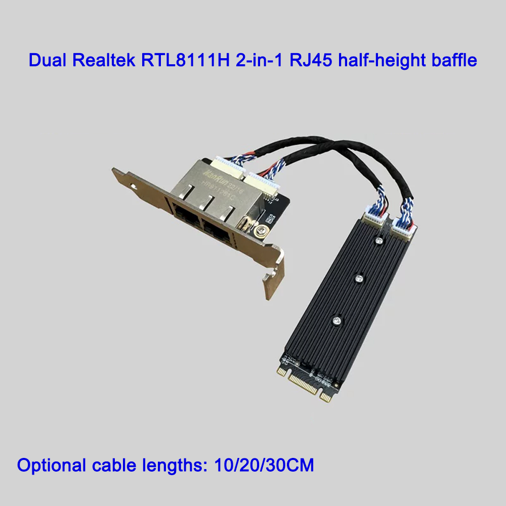 Endüstriyel M.2 B+M Key Çift P - Gigabit Network Card incelemesi ve fiyatı