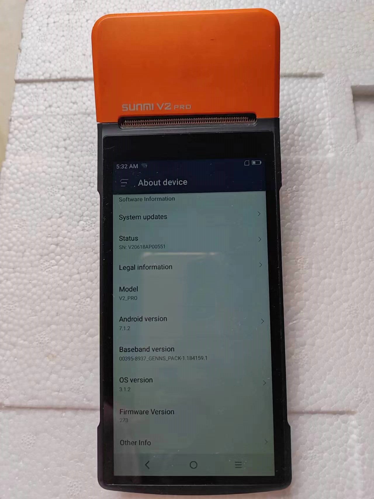 Kullanılan V2 Pro Android 7.1  - Pos Terminal Android incelemesi ve fiyatı