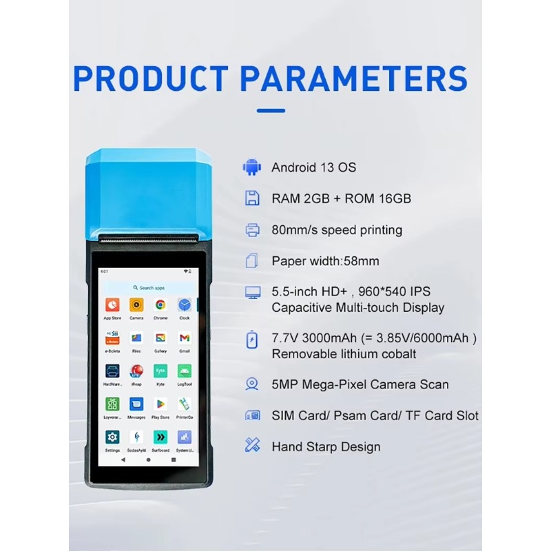 Android 13 Mobil El Tipi POS C - Pos Terminal Android incelemesi ve fiyatı